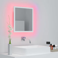 Specchio da Bagno con LED Bianco 40x8,5x37 cm in Acrilico 804908