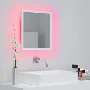 Specchio da Bagno con LED Bianco 40x8,5x37 cm in Acrilico 804908