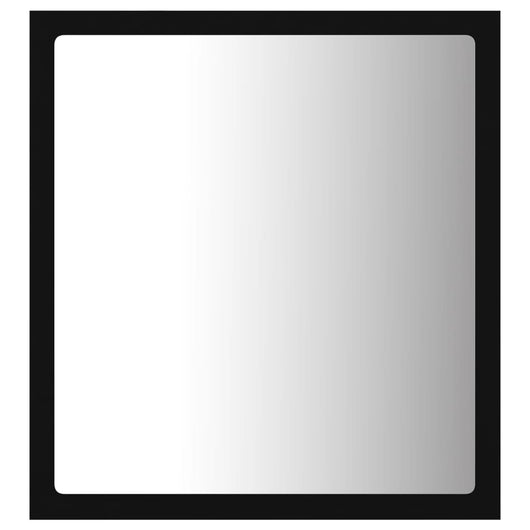 Specchio da Bagno-Specchio per il bagno  a LED Nero 40x8,5x37 cm in Acrilico