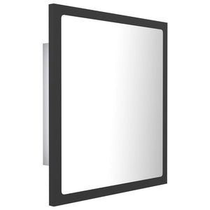 Specchio da Bagno a LED Grigio 40x8,5x37 cm in Truciolato cod mxl 69686