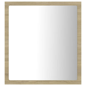 Specchio da bagno a LED 40 x 8,5 x 37 cm rovere acrilico 02_0006961