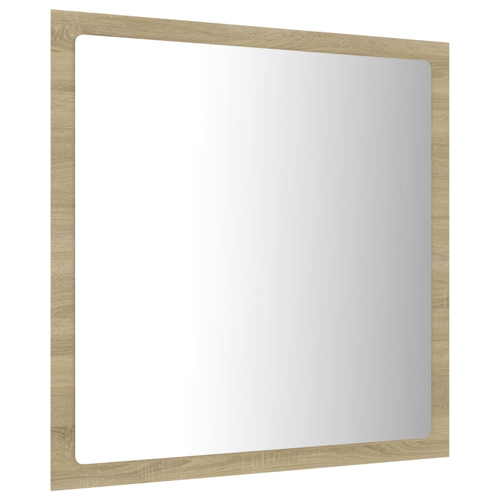 Specchio da Bagno LED Rovere Sonoma 40x8,5x37 cm in Truciolato cod mxl 66720