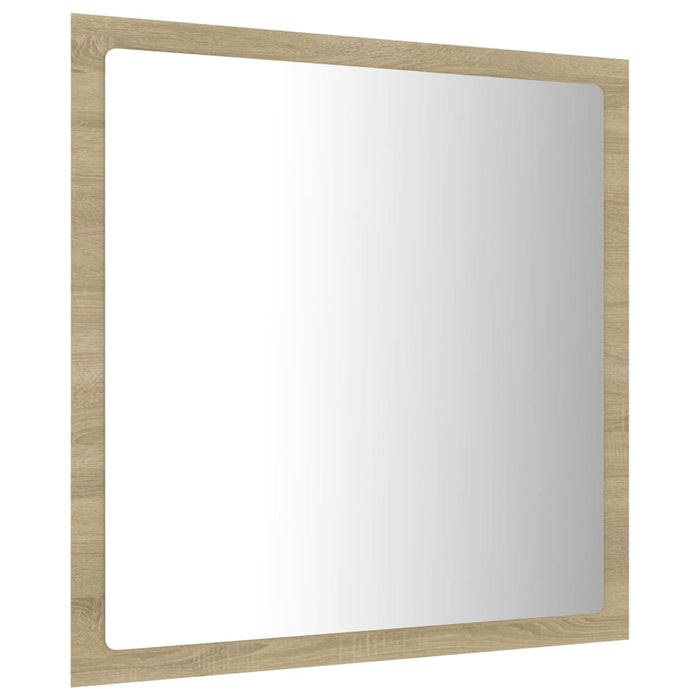 Specchio da Bagno LED Rovere Sonoma 40x8,5x37 cm in Truciolato cod mxl 66720