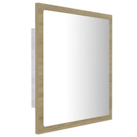 Specchio da Bagno LED Rovere Sonoma 40x8,5x37 cm in Truciolato cod mxl 66720