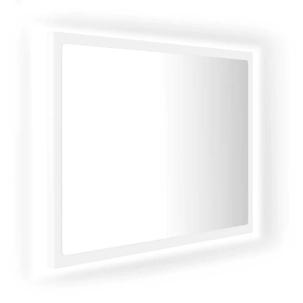 Specchio da Bagno con LED Bianco 60x8,5x37 cm in Acrilico