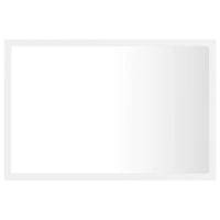 Specchio da bagno a LED 60 x 8,5 x 37 cm acrilico bianco 02_0006981