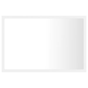 Specchio da bagno a LED 60 x 8,5 x 37 cm acrilico bianco 02_0006981