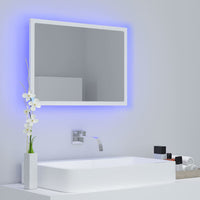 Specchio da Bagno con LED Bianco 60x8,5x37 cm in Acrilico 804916