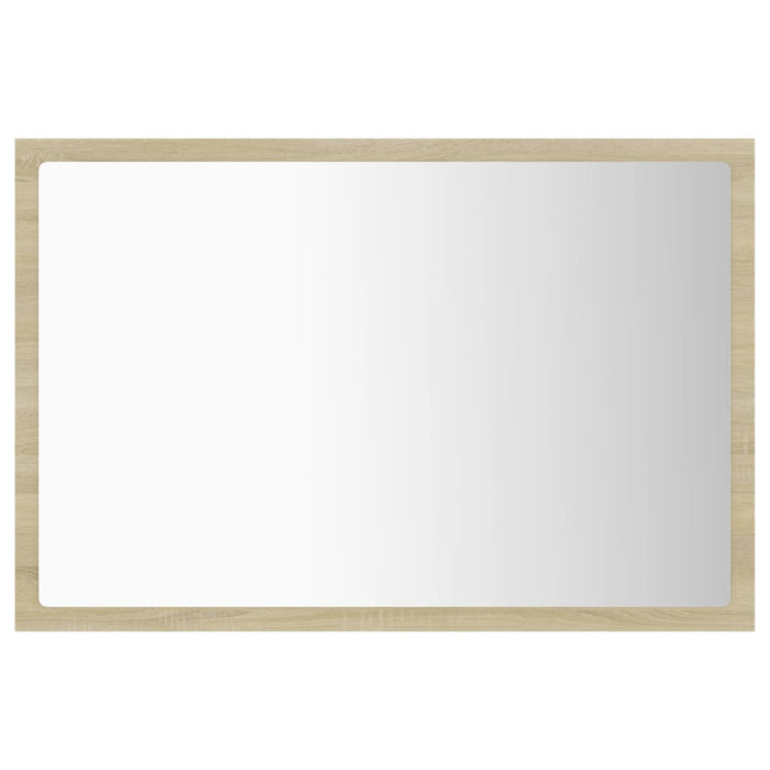 Specchio da bagno LED 60 x 8,5 x 37 cm rovere acrilico 02_0006962