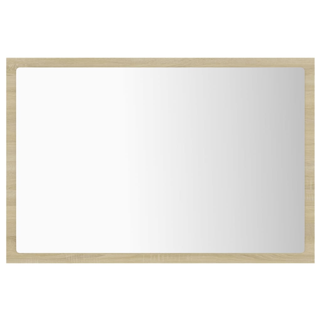 Specchio da Bagno LED Rovere Sonoma 60x8,5x37 cm in Acrilico 804919