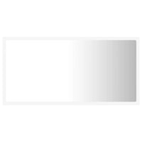 Specchio da Bagno con LED-Specchio per Bagno Bianco 80x8,5x37 cm in Acrilico
