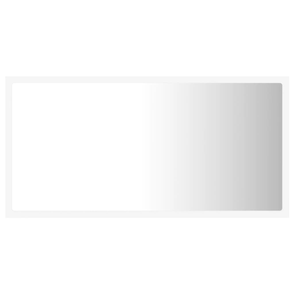 Specchio da Bagno con LED Bianco 80x8,5x37 cm in Acrilico 804924