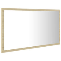 Specchio da Bagno LED Rovere Sonoma 80x8,5x37 cm in Truciolato cod mxl 72414