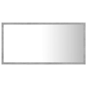 Specchio da Bagno LED Grigio Cemento 80x8,5x37 cm in Truciolato cod mxl 69325