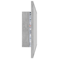 Specchio da Bagno a LED Grigio 80x8,5x37 cm in Acrilico 804928