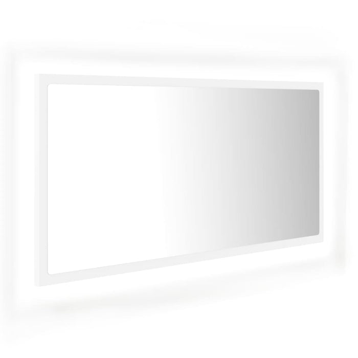Specchio da Bagno con LED Bianco 90x8,5x37 cm in Acrilico cod mxl 78065