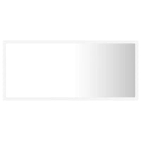 Specchio da Bagno con LED-Specchio per Bagno Bianco 90x8,5x37 cm in Acrilico