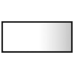 Specchio da Bagno a LED Nero 90x8,5x37 cm in Acrilico 804933