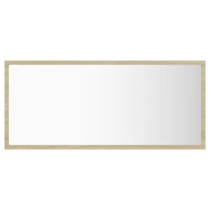 Specchio da Bagno LED Rovere Sonoma 90x8,5x37 cm in Truciolato cod mxl 64420