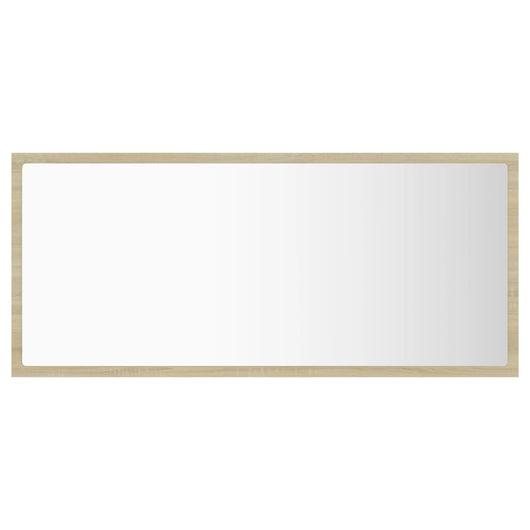 Specchio da bagno a LED 90 x 8,5 x 37 cm rovere acrilico 02_0006964