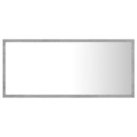 Specchio da Bagno a LED Grigio 90x8,5x37 cm in Acrilico 804936