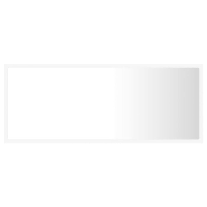 Specchio da Bagno con LED-Specchio per Bagno Bianco 100x8,5x37 cm in Acrilico