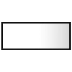 Specchio da Bagno-Specchio per il bagno  a LED Nero 100x8,5x37 cm in Acrilico