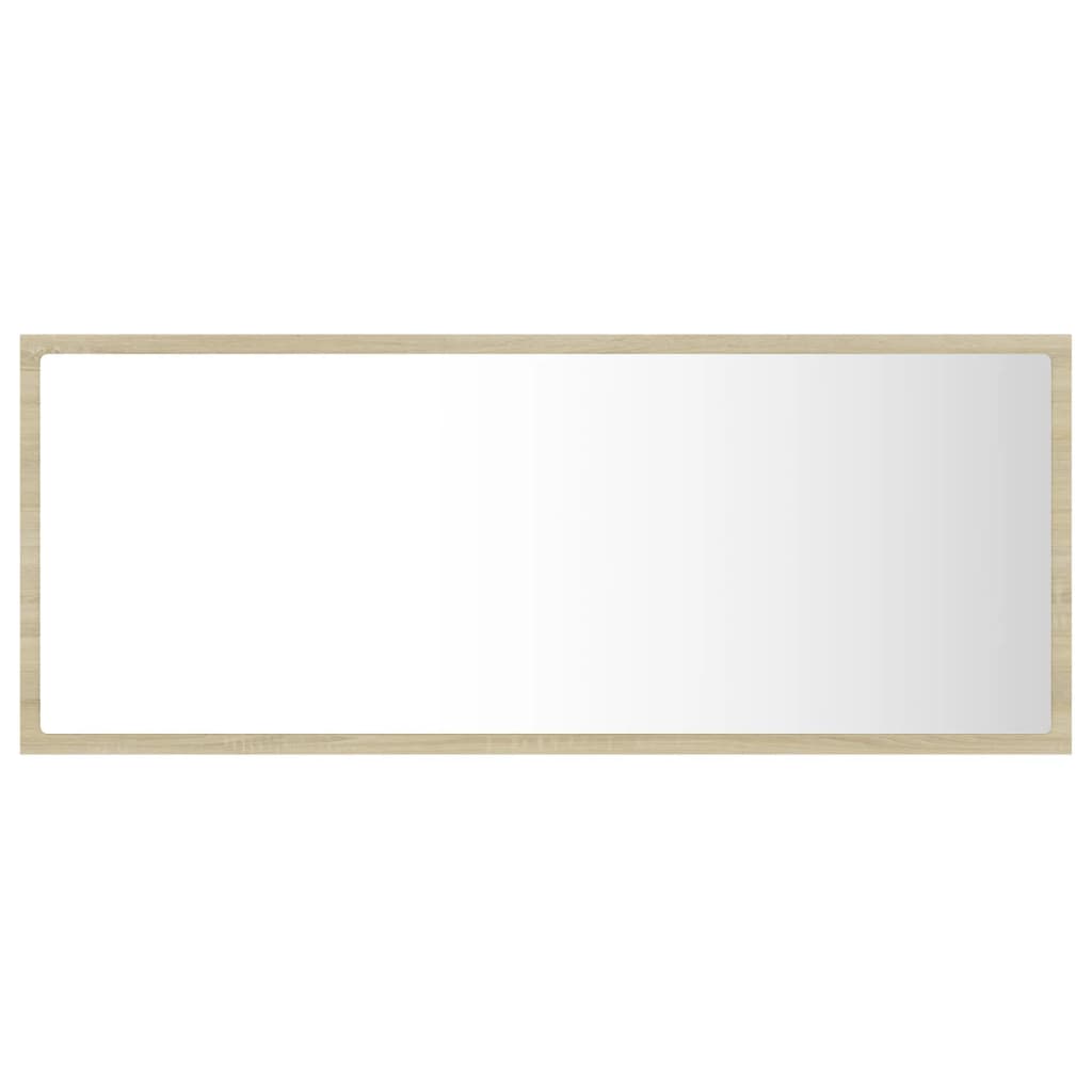 Specchio da Bagno LED Rovere Sonoma 100x8,5x37 cm in Acrilico 804943