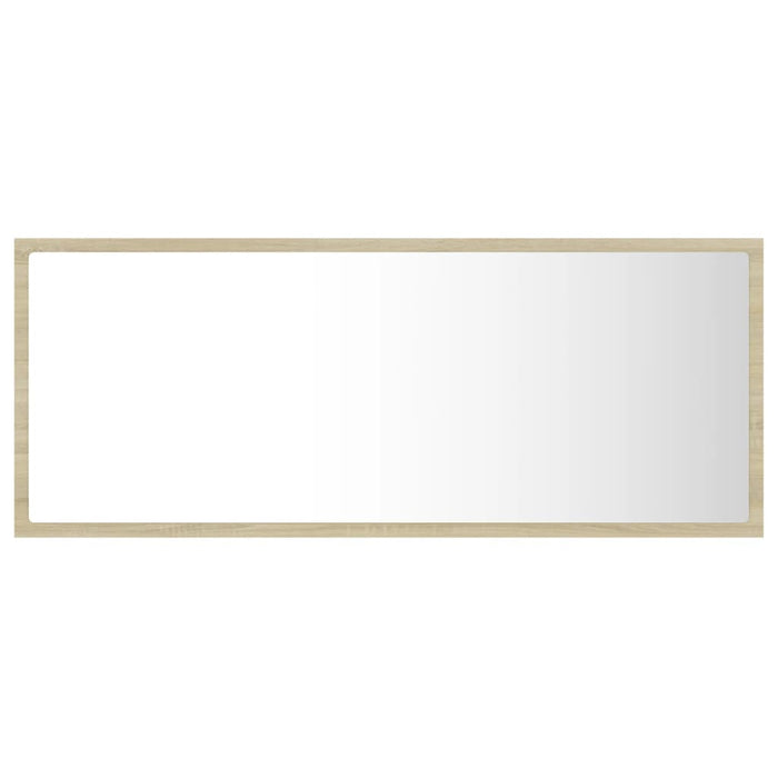 Specchio da Bagno LED Rovere Sonoma 100x8,5x37 cm in Acrilico 804943