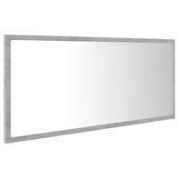 Specchio da Bagno a LED Grigio 100x8,5x37 cm in Acrilico 804944