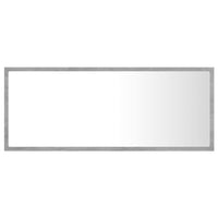 Specchio da Bagno a LED Grigio 100x8,5x37 cm in Acrilico 804944