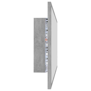 Specchio da Bagno a LED Grigio 100x8,5x37 cm in Acrilico 804944