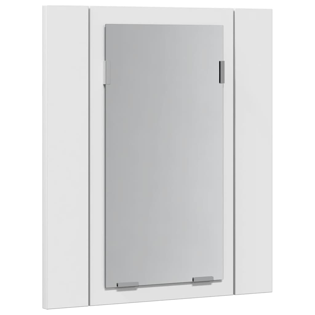 Specchio da Bagno con LED-Specchio per Bagno Bianco 40x12x45 cm in Acrilico