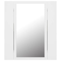 Mobile da bagno specchio LED 40 x 12 x 45 cm acrilico bianco 02_0006649