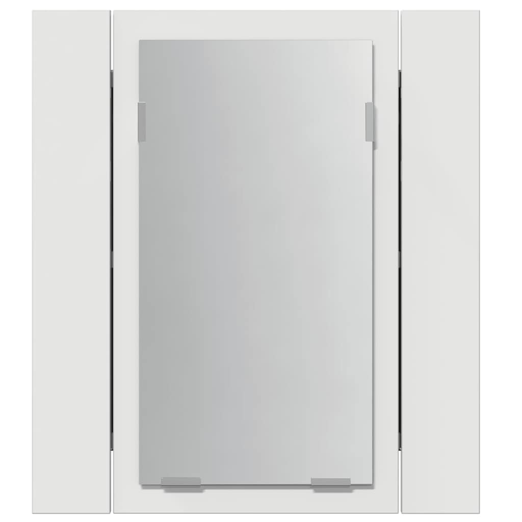 Specchio da Bagno con LED-Specchio per Bagno Bianco 40x12x45 cm in Acrilico