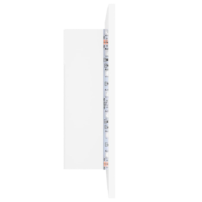 Mobile da bagno specchio LED 60 x 12 x 45 cm acrilico bianco 02_0006650