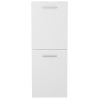 Armadio da Bagno Bianco 30x30x80 cm in Legno Multistrato