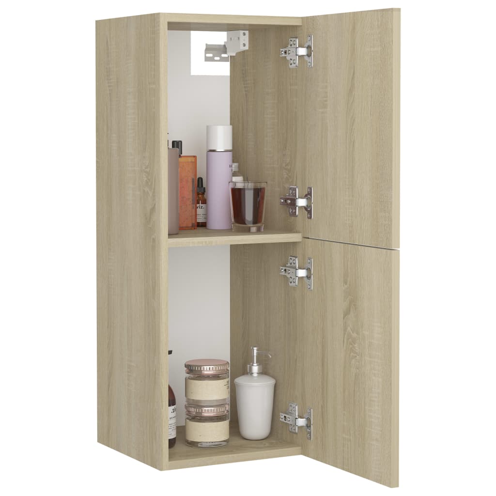 Mobile da Bagno Rovere Sonoma 30x30x80 cm Legno Multistrato 804991