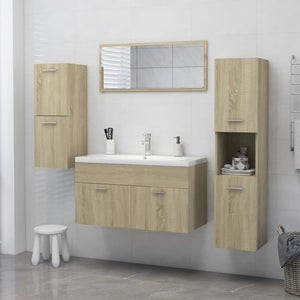 Mobile da Bagno Rovere Sonoma 30x30x80 cm Legno Multistrato 804991