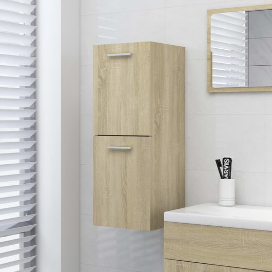 Mobile da Bagno Rovere Sonoma 30x30x80 cm Legno Multistrato 804991