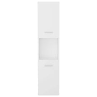 Mobile da Bagno Bianco 30x30x130 cm in Legno Multistrato 804997