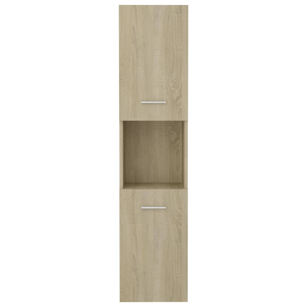 Mobile da Bagno Rovere Sonoma 30x30x130 cm in Legno Multistrato 805000