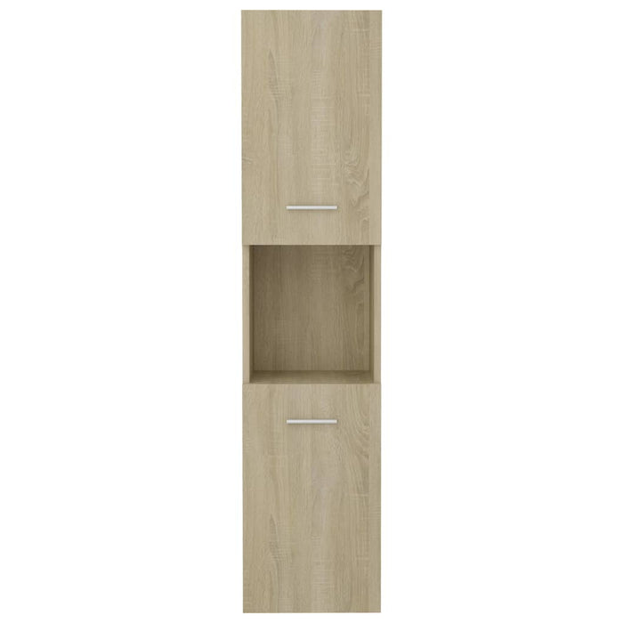 Mobile da Bagno Rovere Sonoma 30x30x130 cm in Legno Multistrato 805000