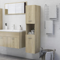 Mobile da Bagno Rovere Sonoma 30x30x130 cm in Legno Multistrato 805000