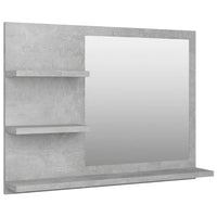 Specchio da bagno 60 x 10,5 x 45 cm truciolato grigio 02_0006944