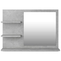 Specchio da bagno 60 x 10,5 x 45 cm truciolato grigio 02_0006944
