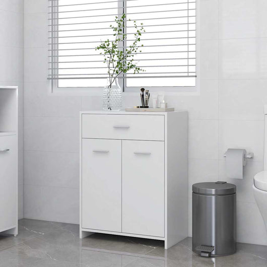 Armadio da Bagno Bianco 60x33x80 cm in Legno tecnico 805024