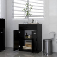 Mobile da Bagno Nero 60x33x80 cm in Legno tecnico 805025