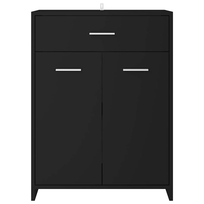 Mobile da Bagno Nero 60x33x80 cm in Legno tecnico 805025