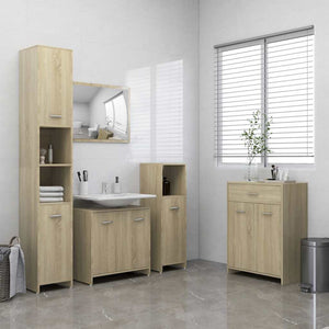 Mobile da Bagno Rovere Sonoma 60x33x80 cm in Legno tecnico 805027
